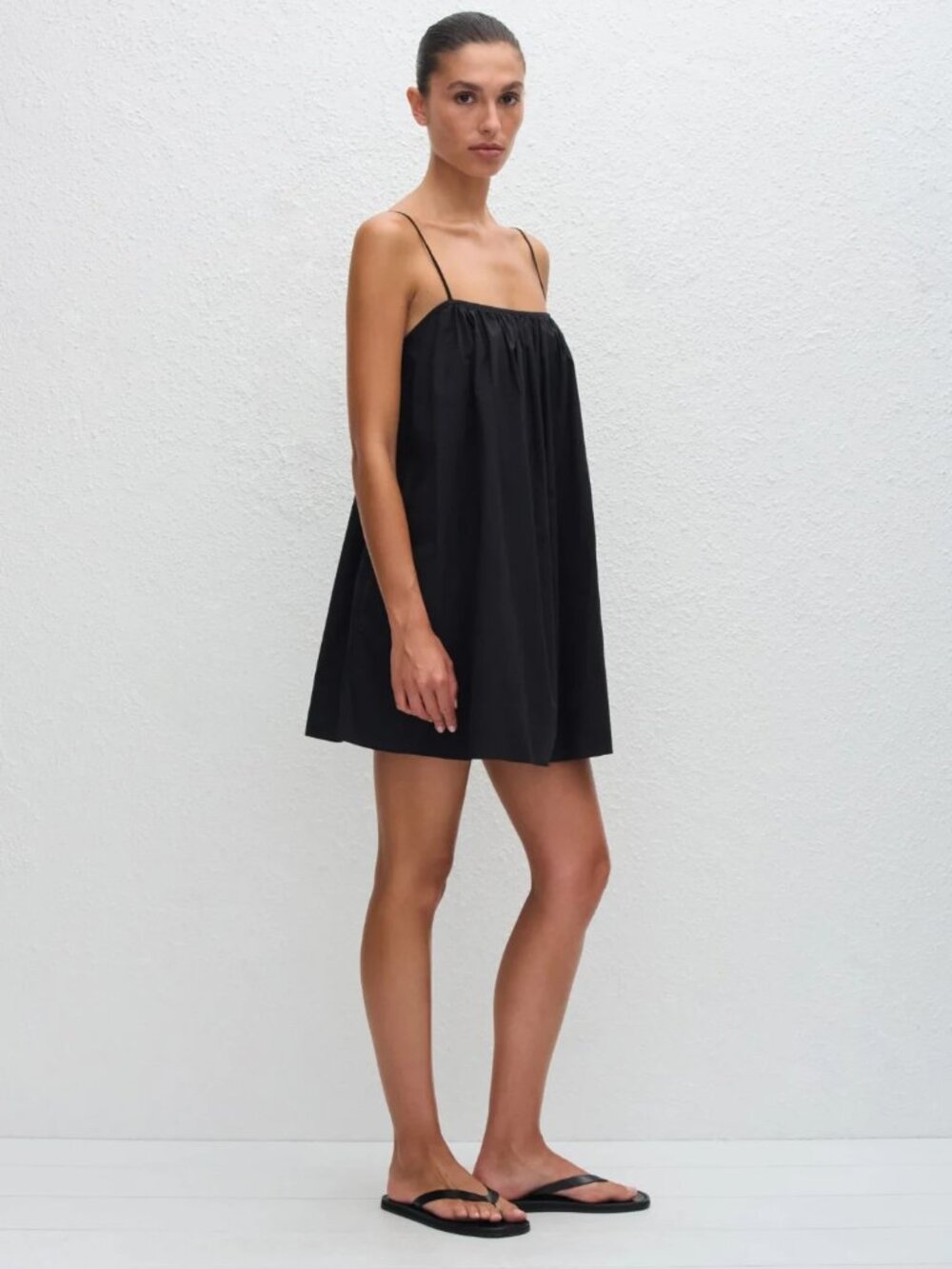 Matteau Voluminous Cami Mini Dress Women US Size 4 Black